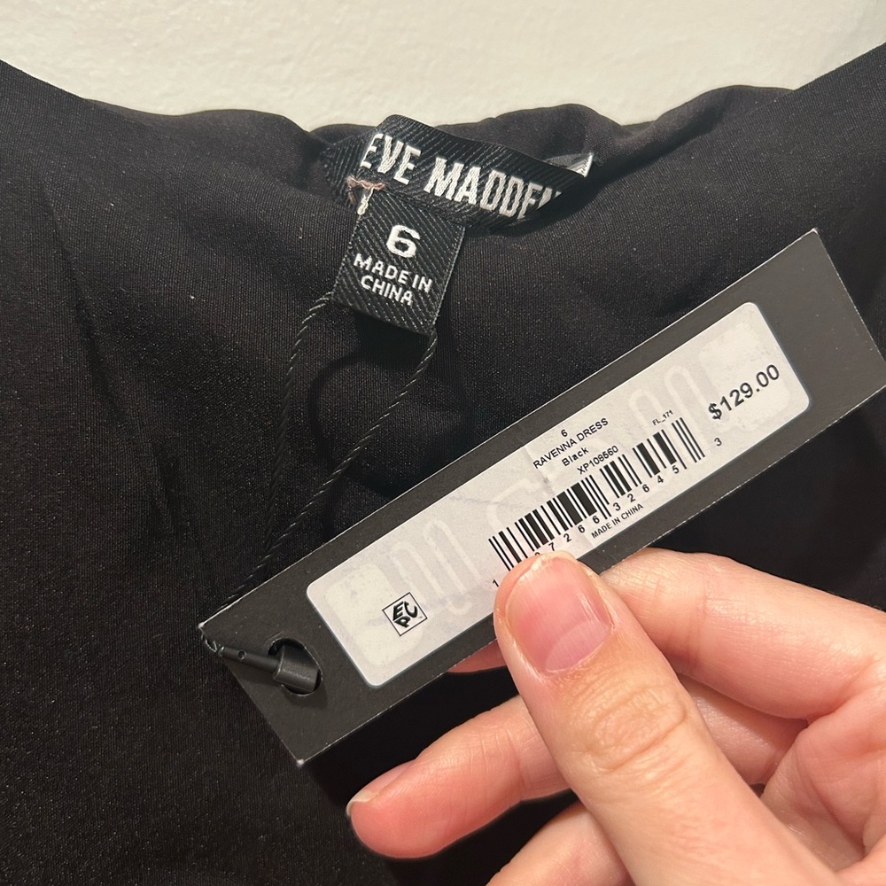 Steve Madden Black Ravenna Mini Dress - Picture 9 of 9